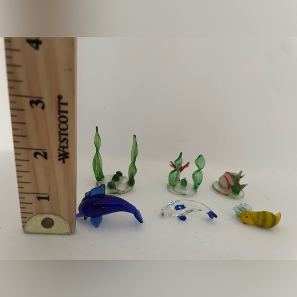 Vintage Small Glass Marine Life Set. - Picture 3 of 3